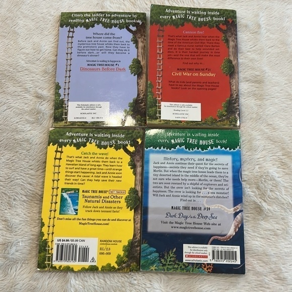 Magic Treehouse Books, by Mary Pope Osborne, includes 4 books - Picture 6 of 8